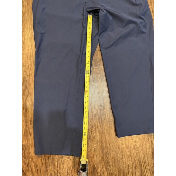 Ralph Ralph Lauren Chino Pants Men’s 42  Measures 40 Blue Geometric  Flat Front - Picture 7 of 8